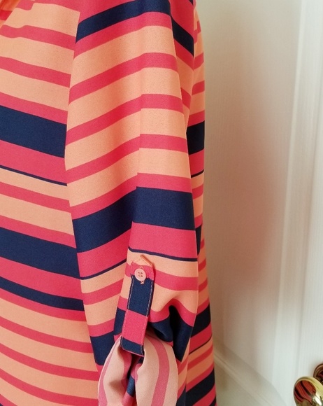 2 for $30 Verve Ami Orange Stripped Tunic - Picture 6 of 7